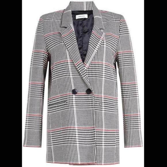SOLD NEW Anine Bing Madeleine Blazer Plaid XS - Picture 2 of 2